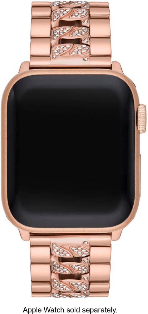 rose gold michael kors apple watch band